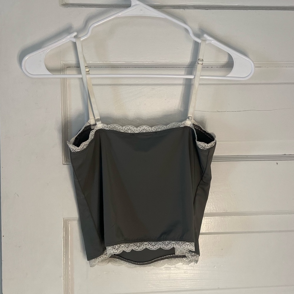 Gray Lace Top - Picture 4 of 4